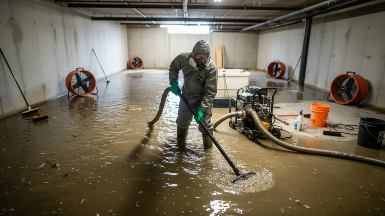 Emergency sewage removal services in Downtown Meridian