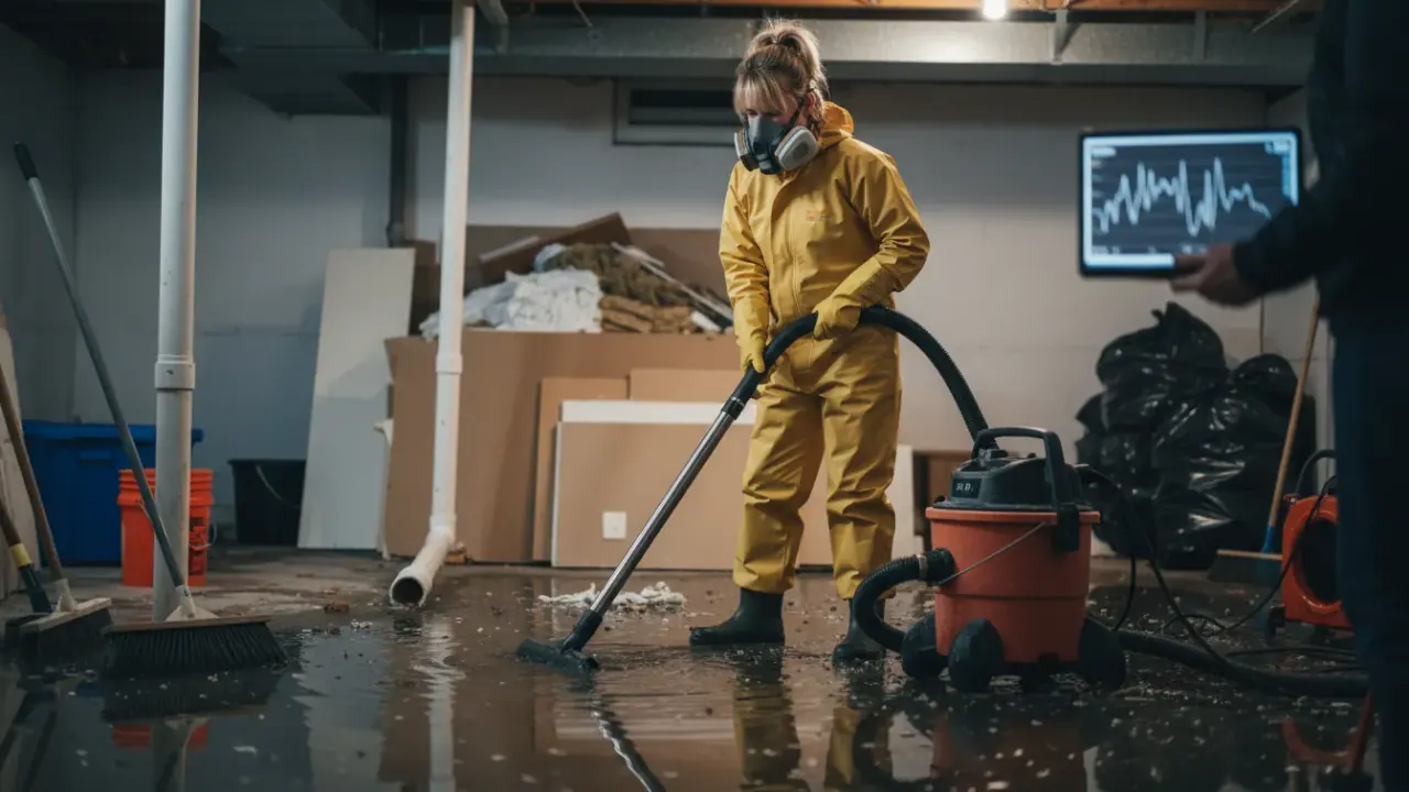 How to remove sewage from a flooded basement